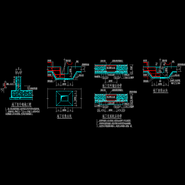 地下室后浇带排水 - 1