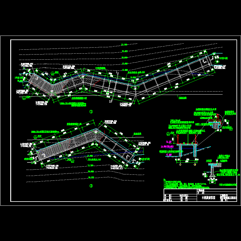 木栈道建筑图.dwg