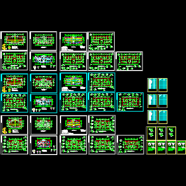 小区高层结构CAD图纸(dwg)