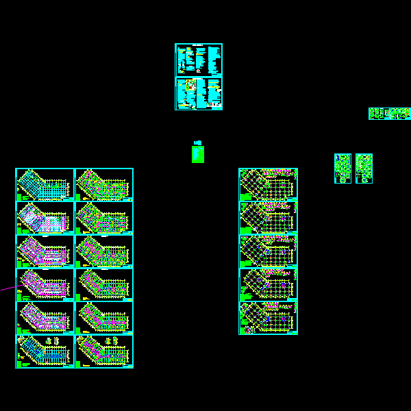 15层框架剪力墙结构住宅楼结构CAD施工图纸(dwg)(乙级筏形基础)