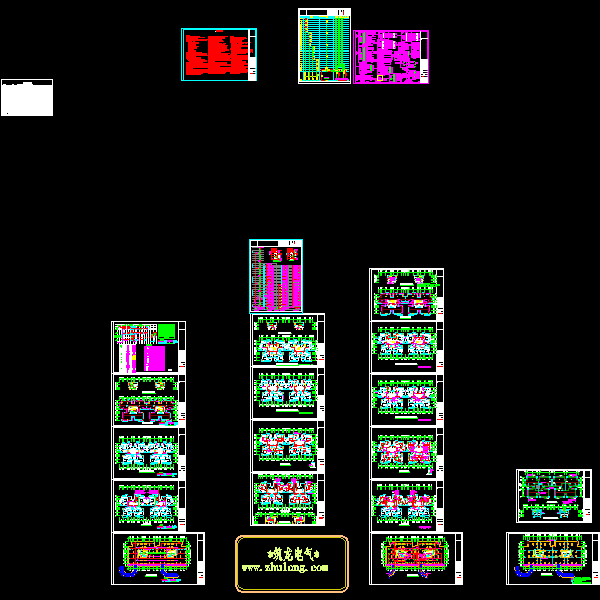 28层小区住宅楼电气CAD施工图纸(防雷接地系统)