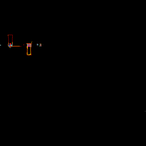 简约欧式岗亭尺寸大样CAD图纸(平面图)(dwg)