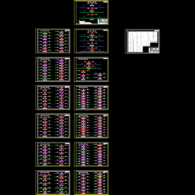 dl-31、32横断面设计图、土方计算表.dwg