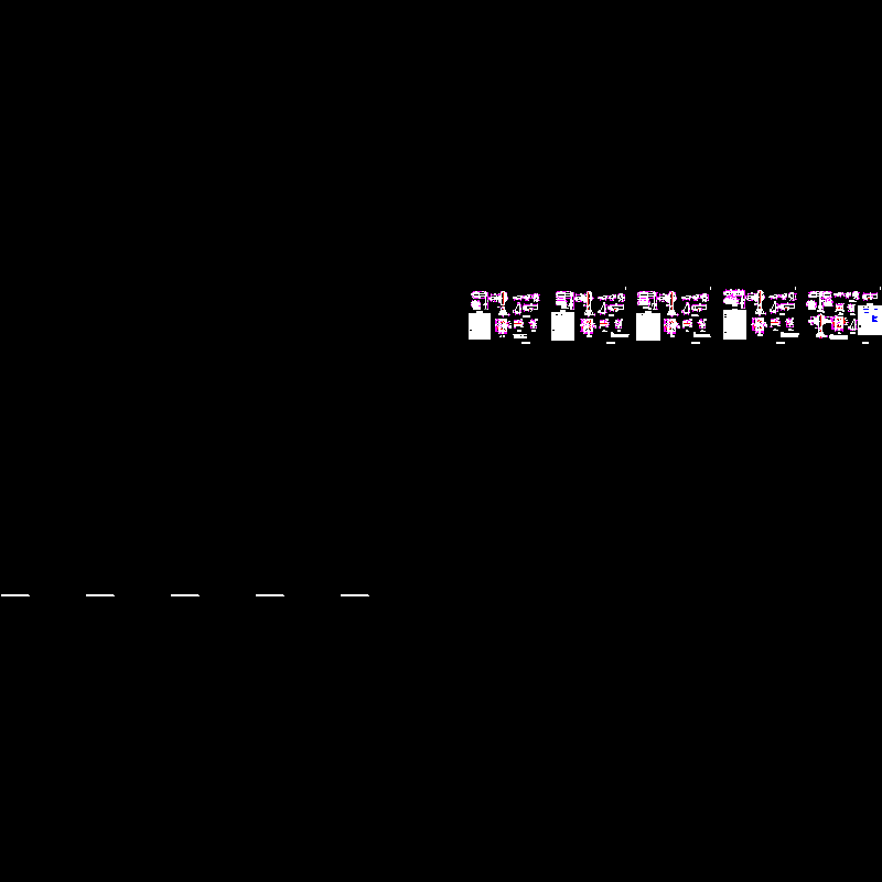 道路工程分道标志设计CAD图纸(dwg)