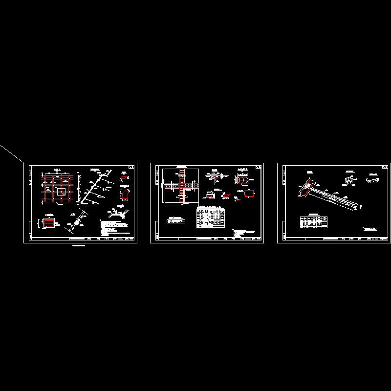 互通式立体交叉高填深挖路基设计CAD图纸(dwg)