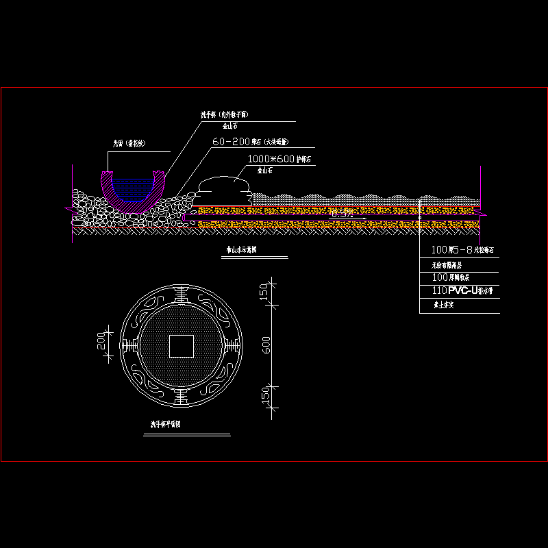 枯山水设计CAD图纸(dwg)