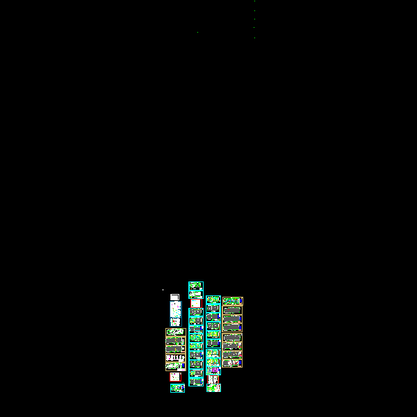 框支剪力墙结构住宅楼结构CAD施工大样图（15层人工挖孔桩基础）(dwg)