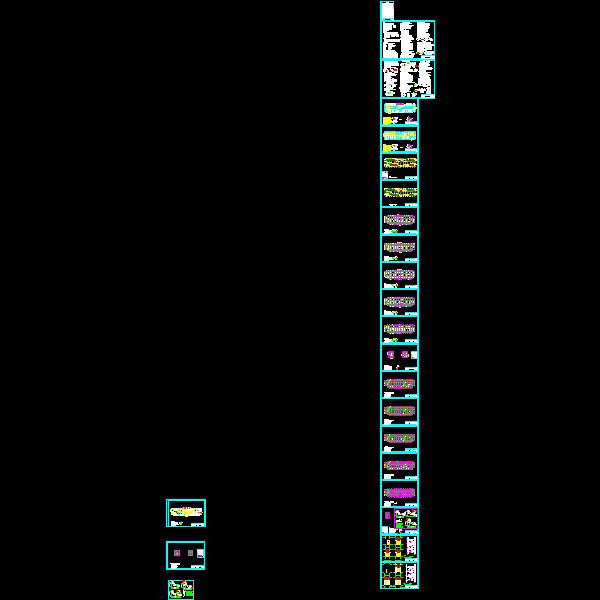 5层框架门诊楼结构CAD施工图纸(dwg)(6度抗震)(丙级条形基础)(二级结构安全)