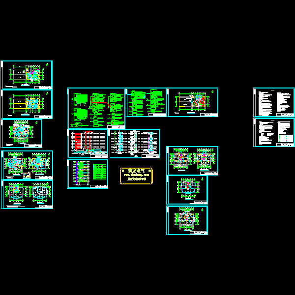 11层公寓电气CAD施工图纸(二类高层住宅)