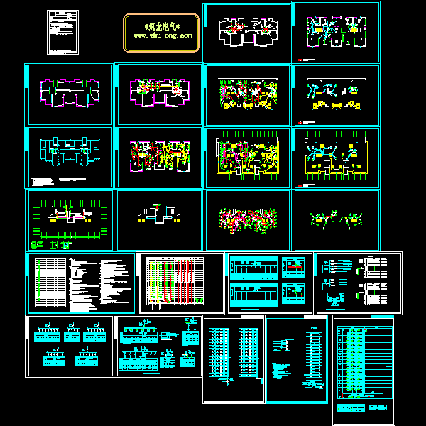 17层住宅楼电气CAD施工图纸(防雷接地系统)