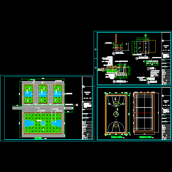 羽毛球场设计图纸 - 1
