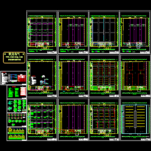 2层大型厂房电气CAD图纸(综合布线系统)