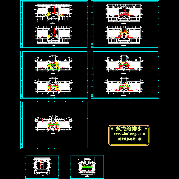滤池1-1～9-9剖面图.dwg