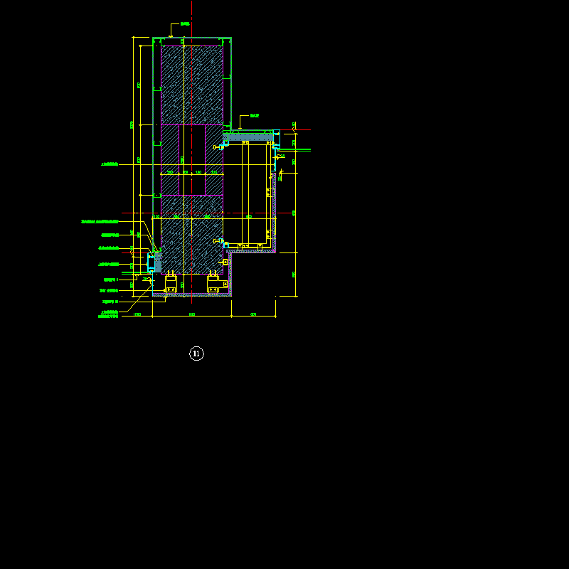 19层办公楼幕墙大样CAD图纸(dwg)