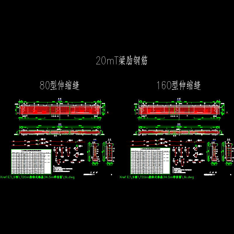 p12～13 t梁梁肋钢筋布置图（一）～（二）.dwg