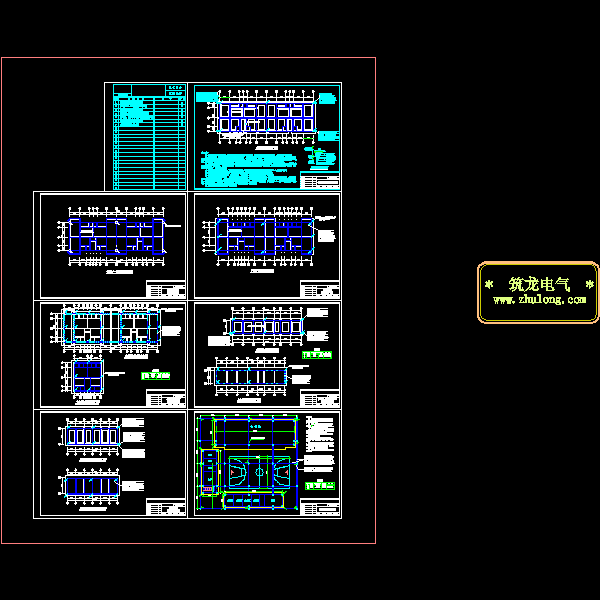 6层住宅楼防雷接地CAD施工图纸(dwg)