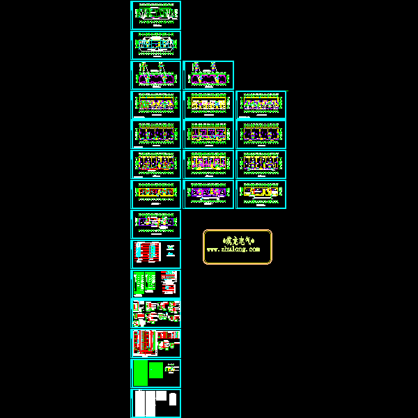 小区18层住宅楼完整电气CAD施工图纸(钢筋混凝土结构)(TN-S)