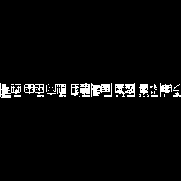 7层砖混结构住宅楼结构CAD施工图纸（建筑CAD施工图纸）