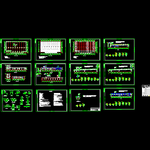 钢结构工业厂房图纸 - 1