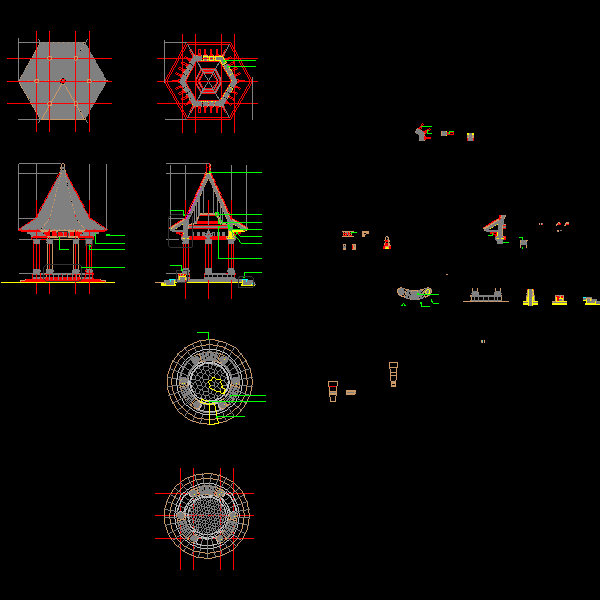 ld-x.xx.1~12中高端景观亭二.dwg