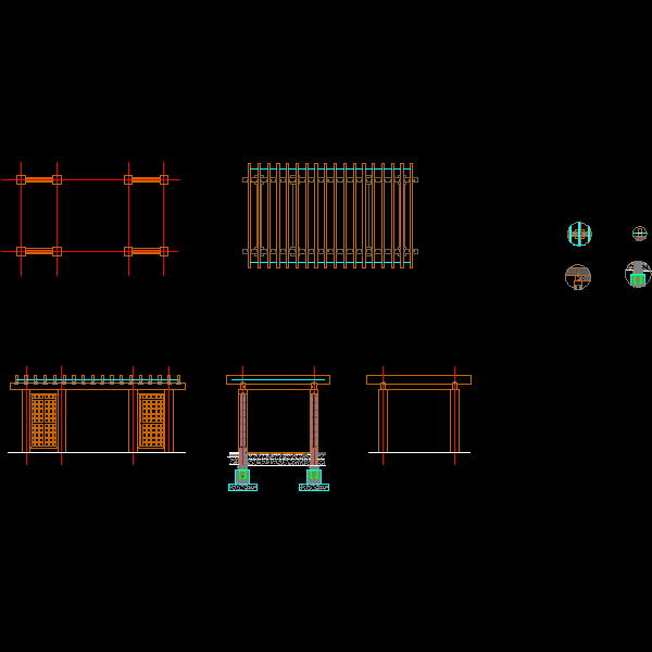 亭子施工详图 - 1