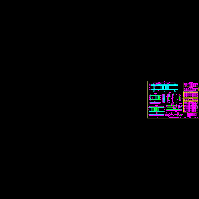 花饰栏杆CAD图纸(dwg)