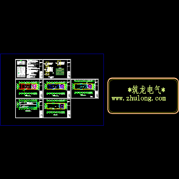 小学食堂电气设计CAD施工图纸(综合布线系统)