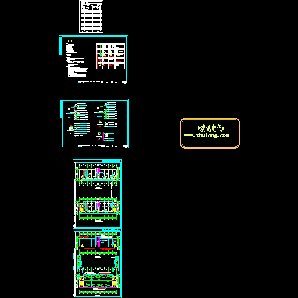 小学4层学生宿舍楼强电CAD施工图纸
