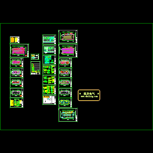 11层综合楼电气CAD施工图纸