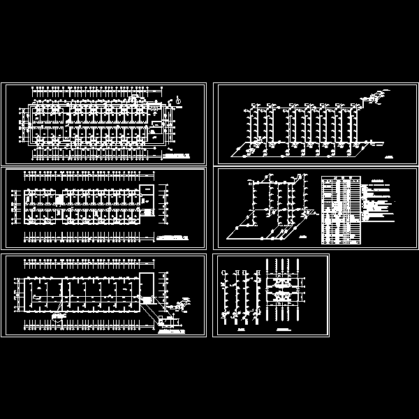 一份学生寝室给排水CAD施工方案图纸