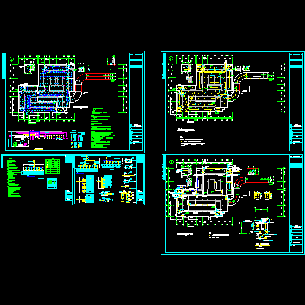 地下车库电气CAD施工图纸(dwg)