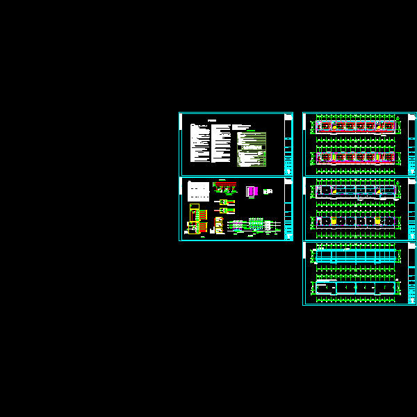 3层小学教学楼电气CAD施工图纸(钢筋混凝土结构)(TN-S)