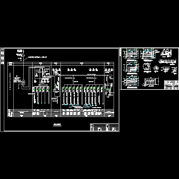 220KV变电站全套电气设计CAD施工图纸(dwg)