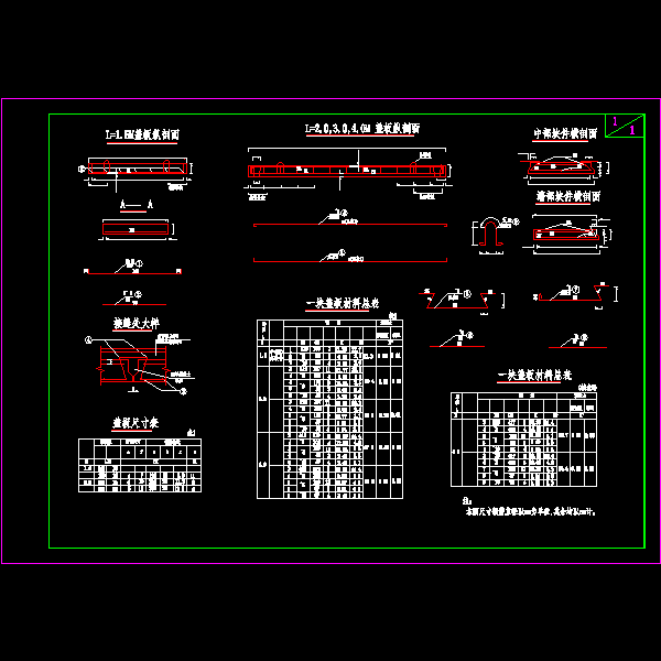 钢筋砼盖板涵盖板构造图(@=15)111.dwg