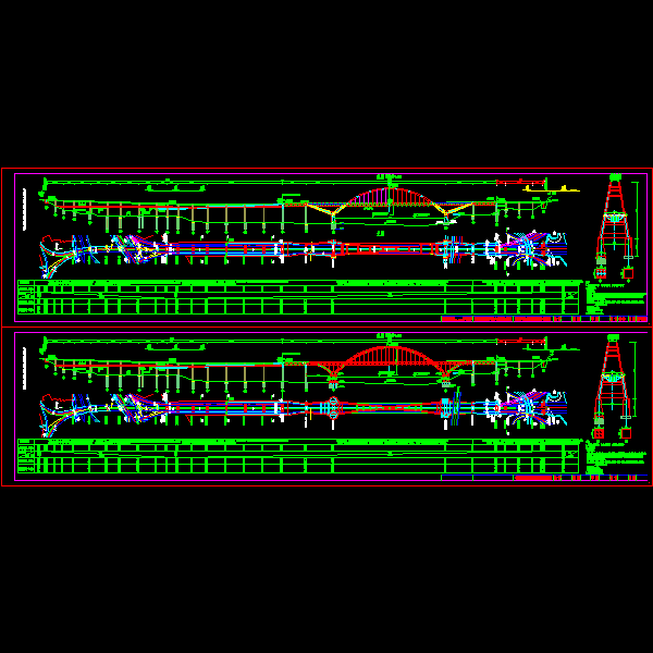 1钢箱拱桥桥型布置图(新2）.dwg