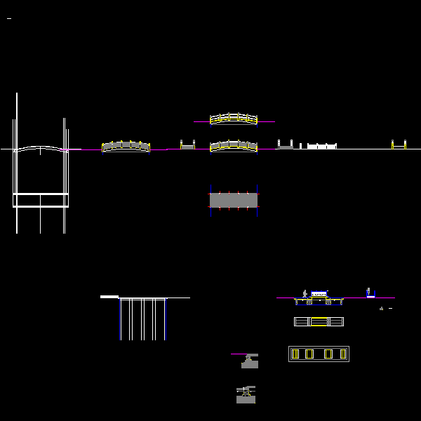 一份景桥成套dwg格式图纸(结构)(基础CAD平面图)
