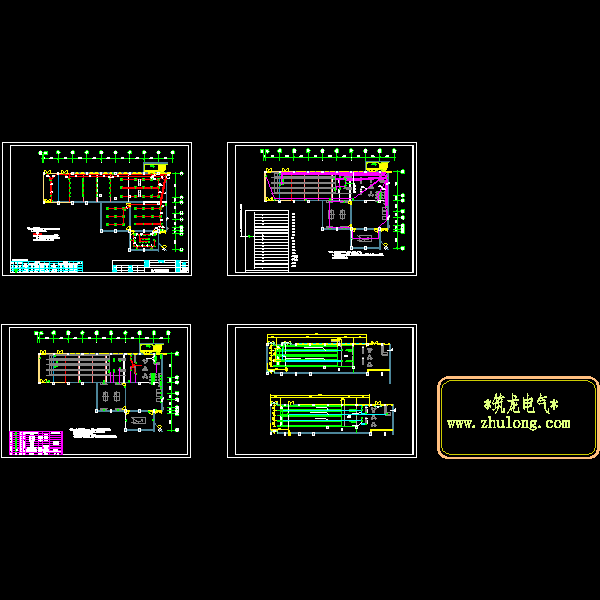酒店保龄球馆和游戏室电气CAD施工图纸(dwg格式)