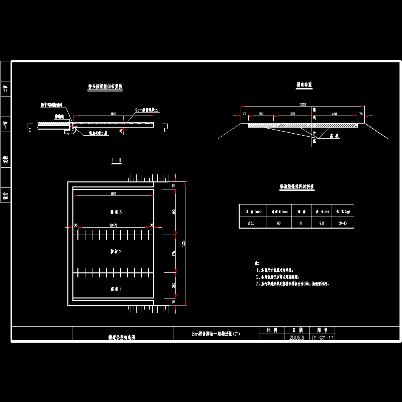 ty-gy-11 8m桥台搭板一般构造图(二).dwg