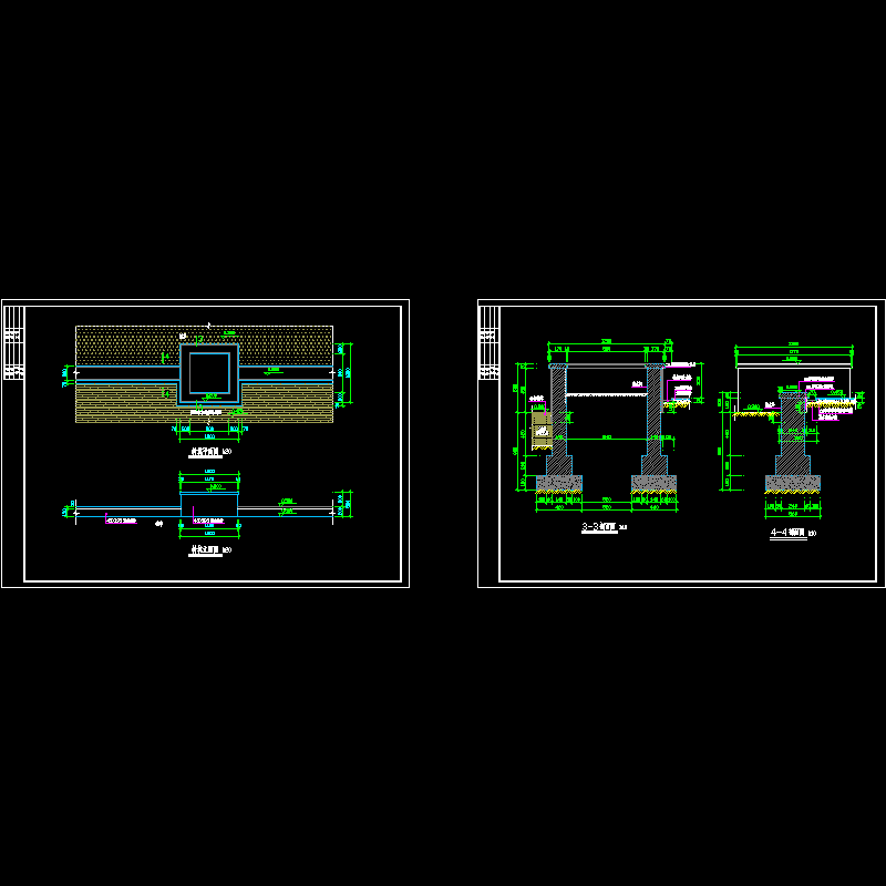 树池施工大样CAD图纸(dwg)