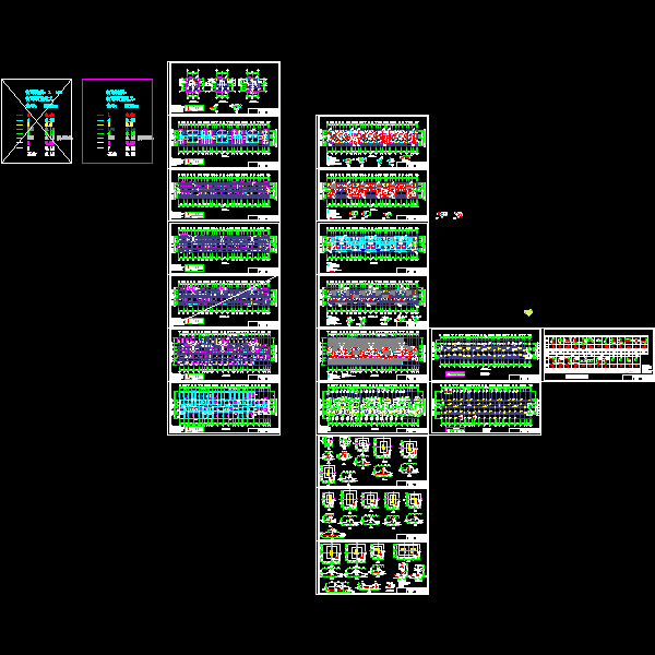 住宅结构设计CAD图纸(基础平面图)(dwg)