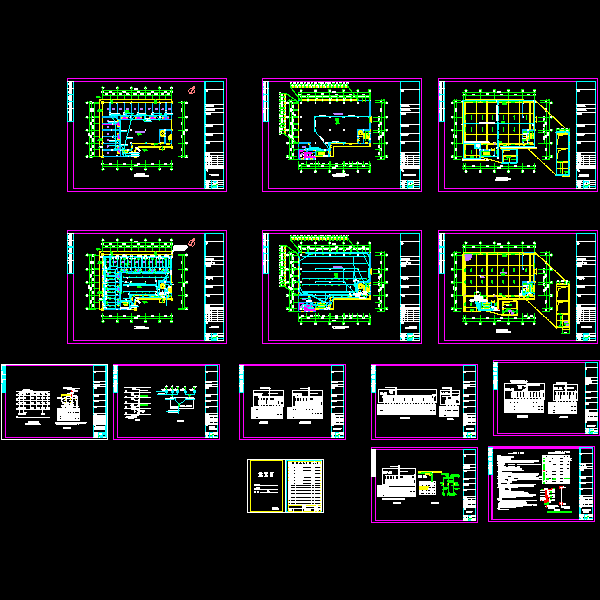 厂房电气CAD施工图纸(dwg)