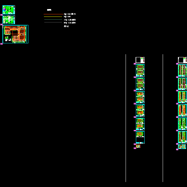 地上3层框架结构教学楼结构CAD施工大样图(dwg)(丙级条形基础)