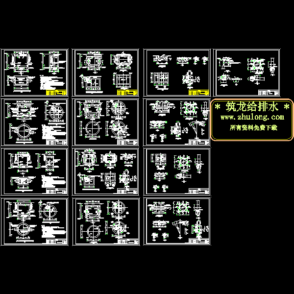 某市政工程顶管沉井详图.dwg