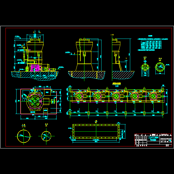 磨煤机平面布置图(含接口)-终版.dwg