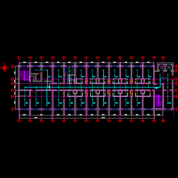 客房三层消防喷淋平面.dwg
