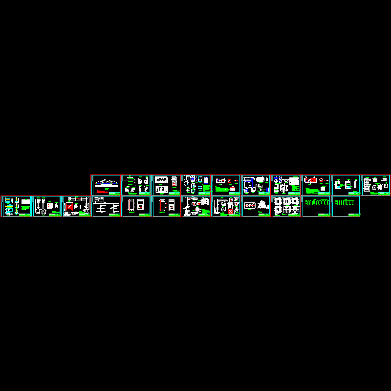 标志标牌结构CAD大样图(dwg)