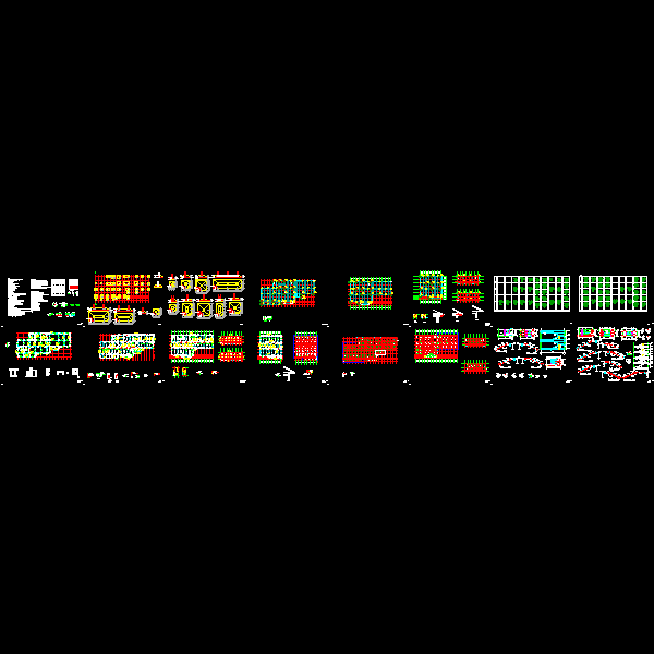 3层框架综合楼结构CAD施工大样图(dwg)(6度抗震)(丙级独立基础)