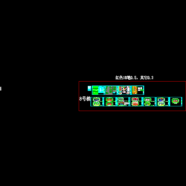 四季花城商住楼电气CAD施工图纸(dwg)