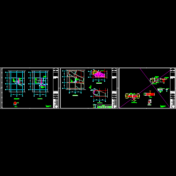 拔柱子方案设计CAD初设图纸(dwg)