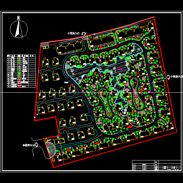 绿化平面设计图方案2.dwg